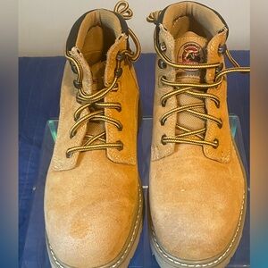 Brahma men's leather work boots GUC